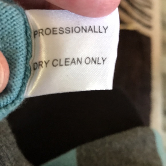 CULLEN CASHMERE/COTTON SWEATER GREY/LIGHT BLUE SIZE L NWOT EXCELLENT CONDITION! - Picture 6 of 6